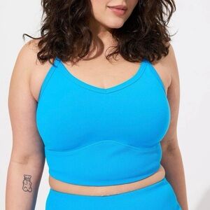 Torrid Blue Low Impact Sports Bra Size 5